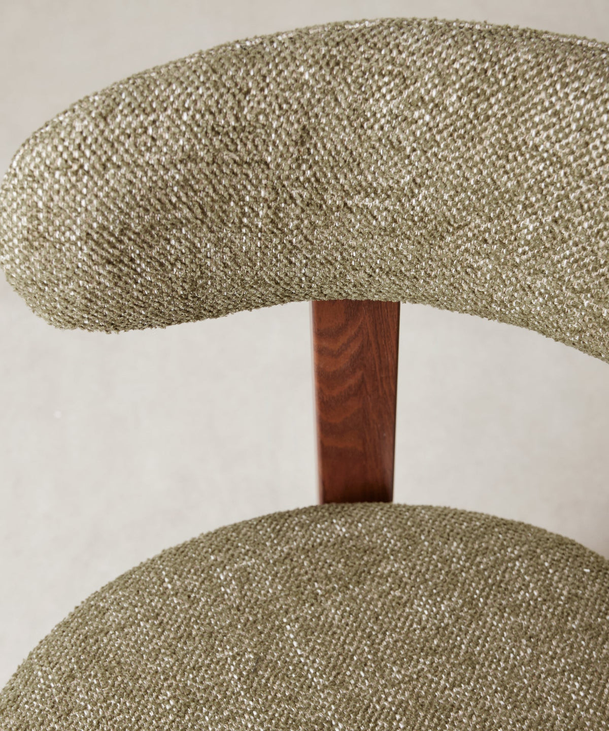 Chaise de Salle à Manger Rembourrée en Métal Effet Bois Aura