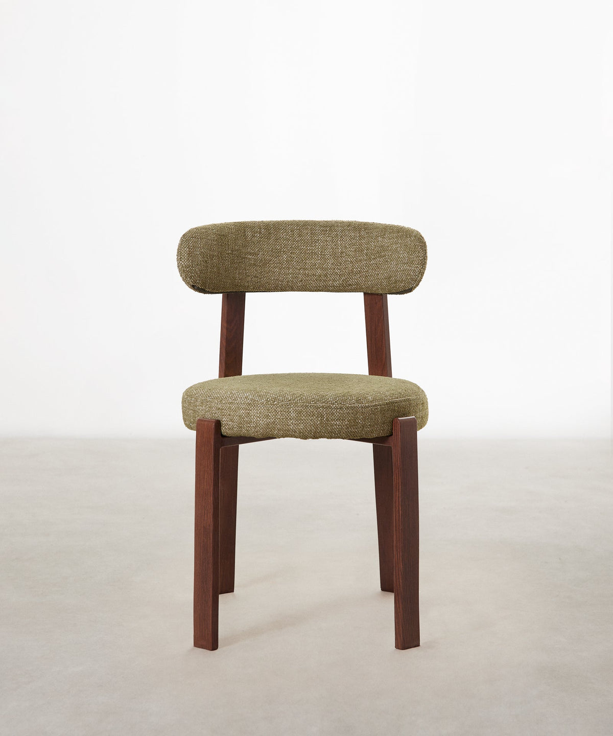 Chaise de Salle à Manger Rembourrée en Métal Effet Bois Aura