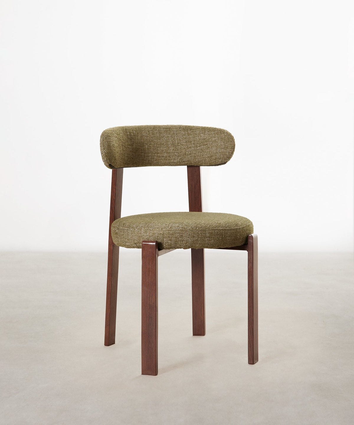 Chaise de Salle à Manger Rembourrée en Métal Effet Bois Aura
