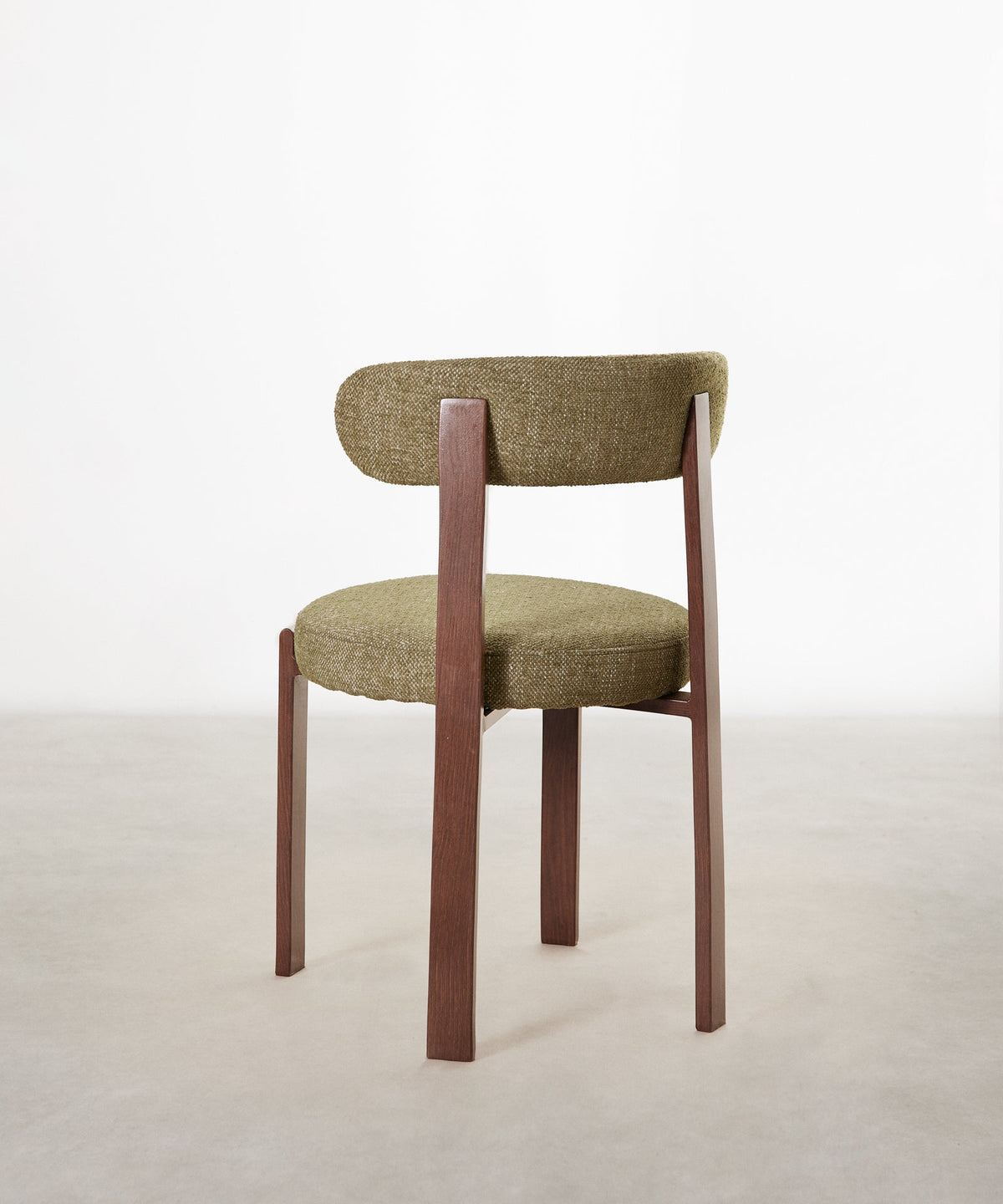 Chaise de Salle à Manger Rembourrée en Métal Effet Bois Aura