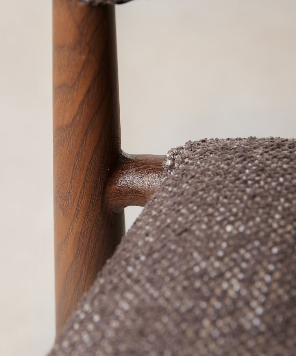 Chaise de salle à manger en métal rembourré Blair