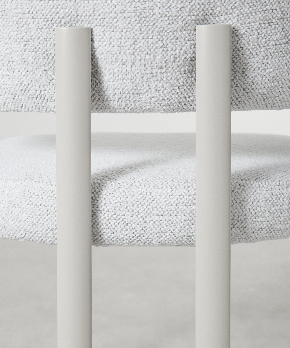 Chaise de salle à manger en tissu et métal Robbie
