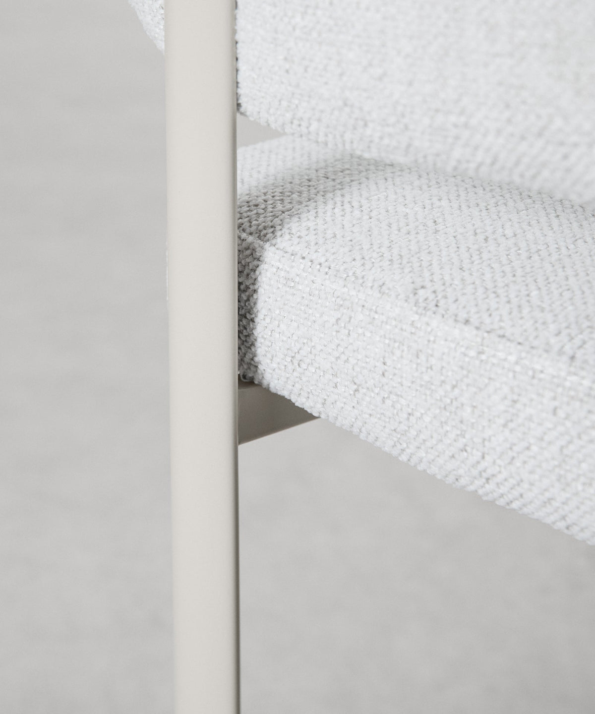 Chaise de salle à manger en tissu et métal Robbie