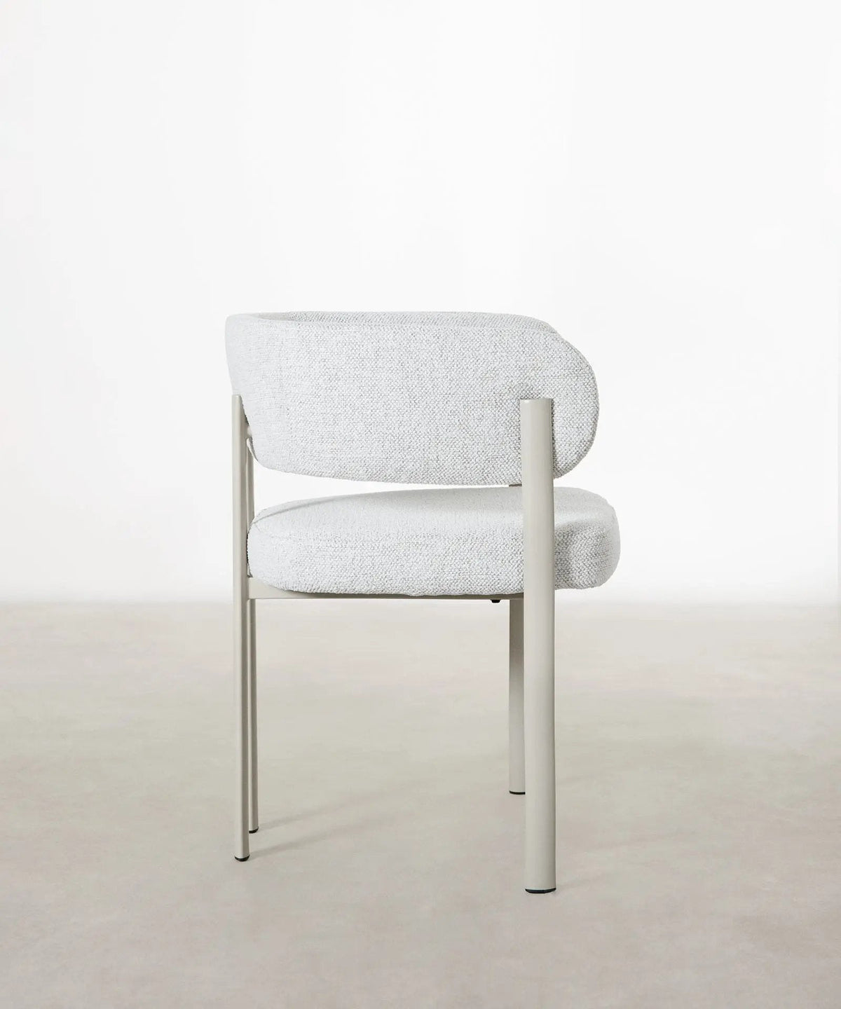 Chaise de salle à manger en tissu et métal Robbie