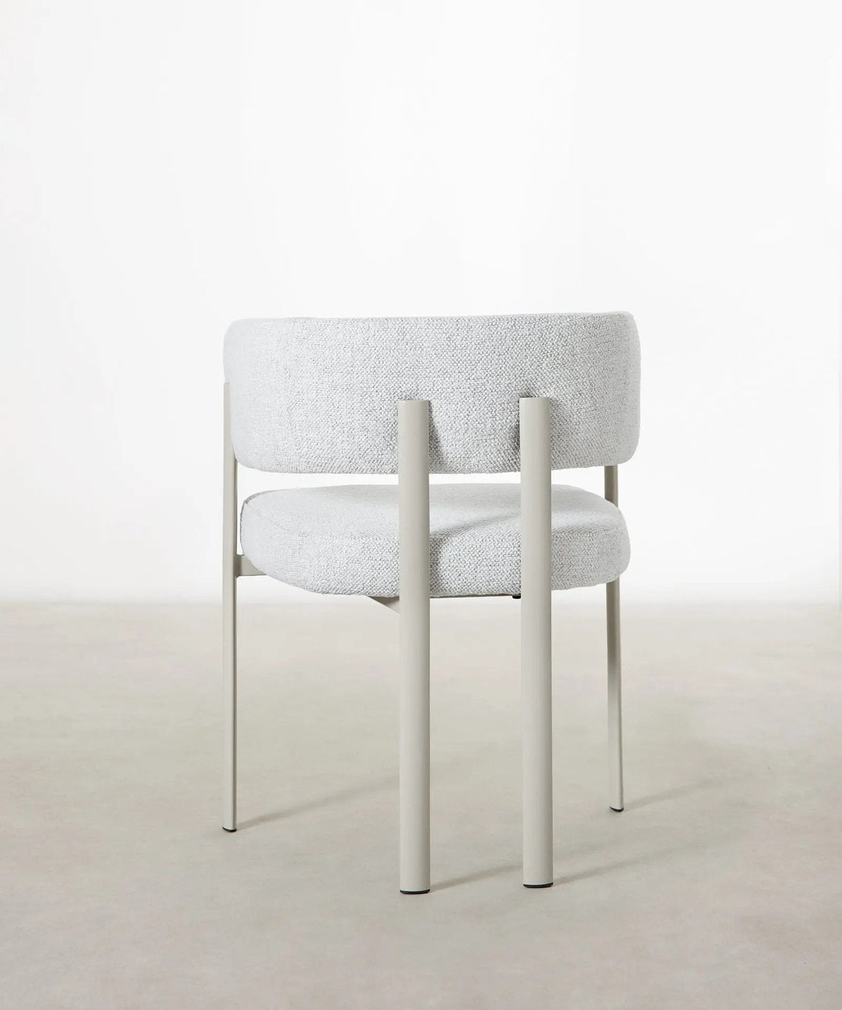 Chaise de salle à manger en tissu et métal Robbie
