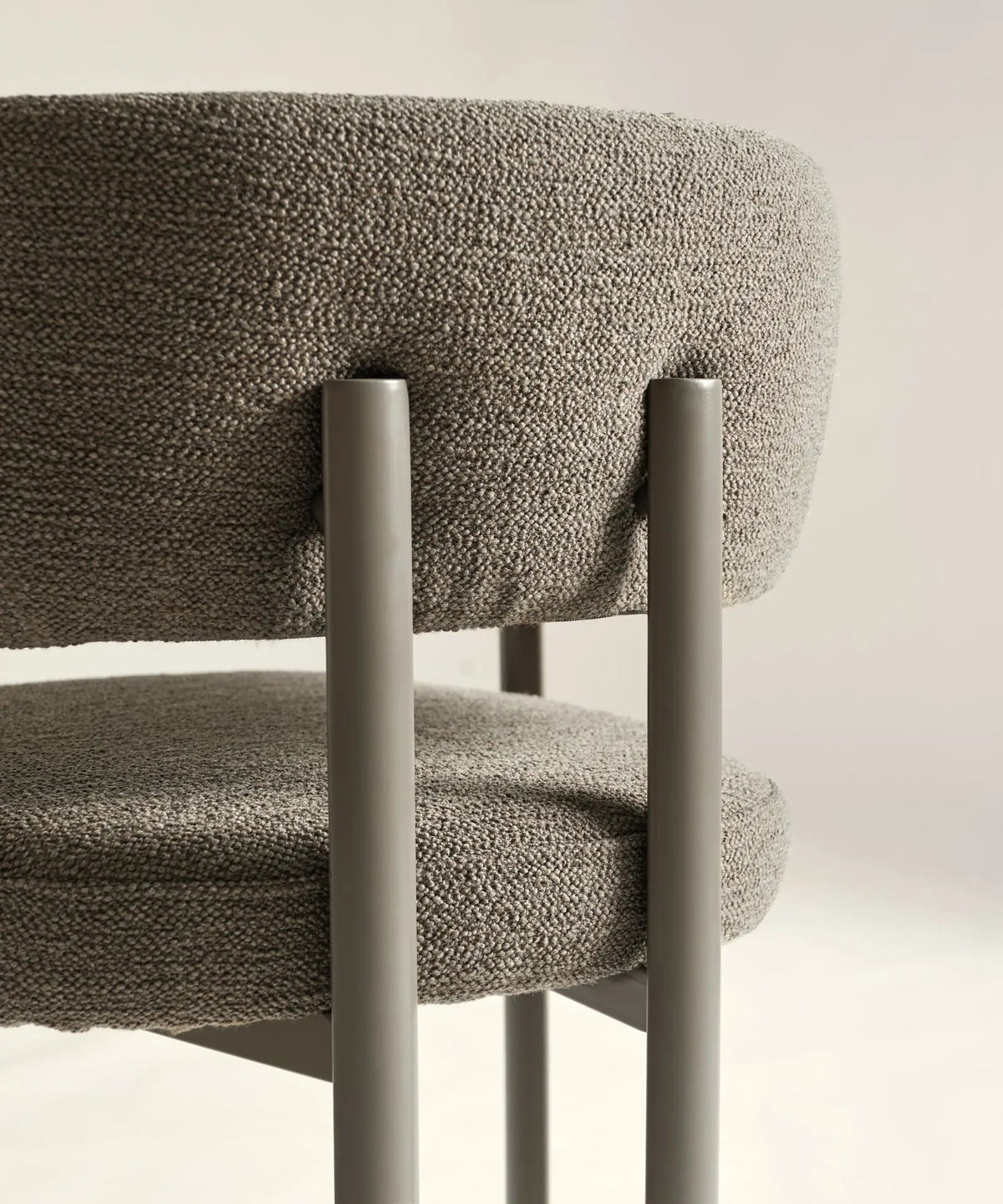 Chaise de salle à manger en tissu et métal Robbie