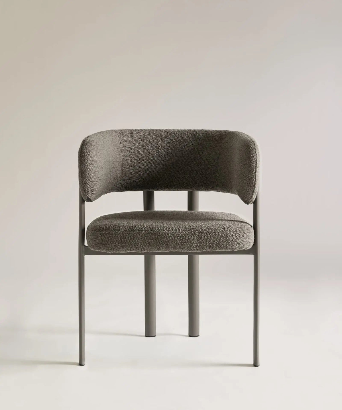 Chaise de salle à manger en tissu et métal Robbie
