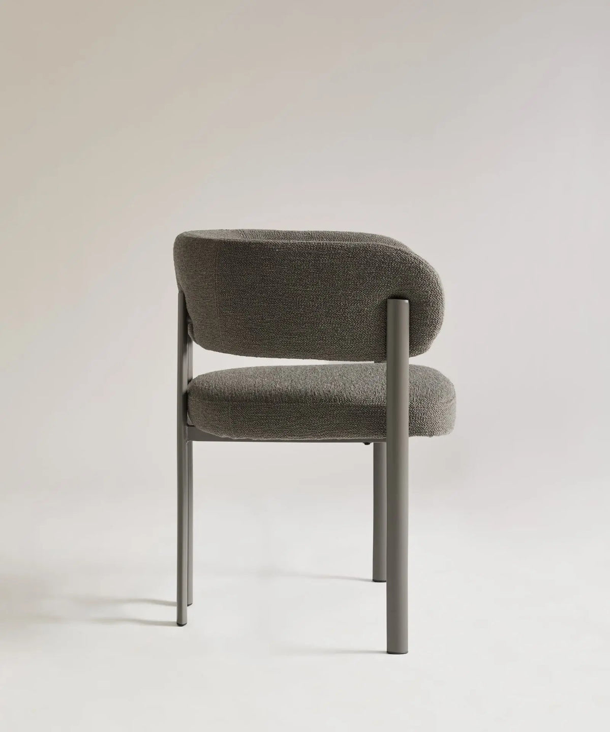 Chaise de salle à manger en tissu et métal Robbie