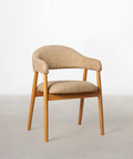 Chaise de salle à manger en métal rembourrée Tesa