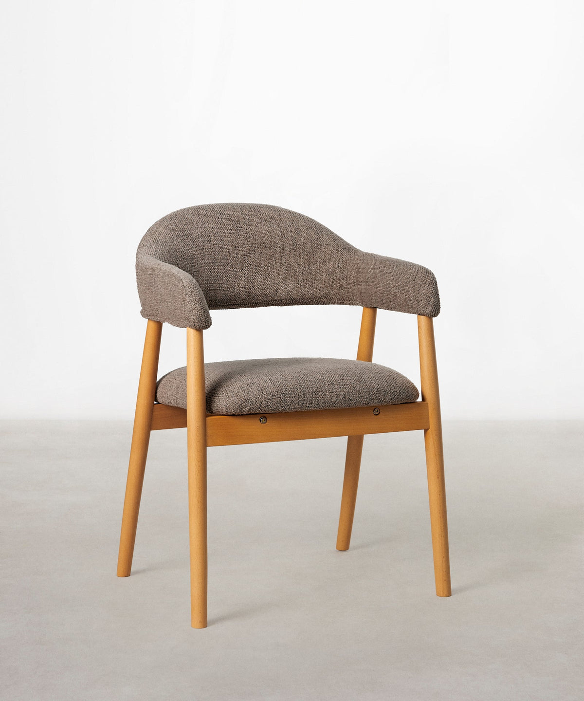 Chaise de salle à manger en métal rembourrée Tesa