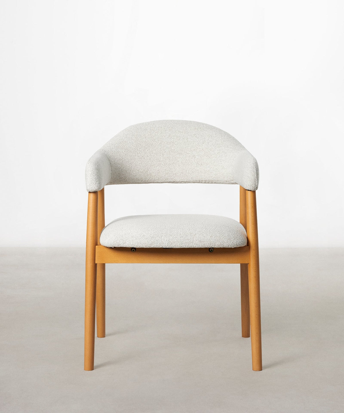 Chaise de salle à manger en métal rembourrée Tesa