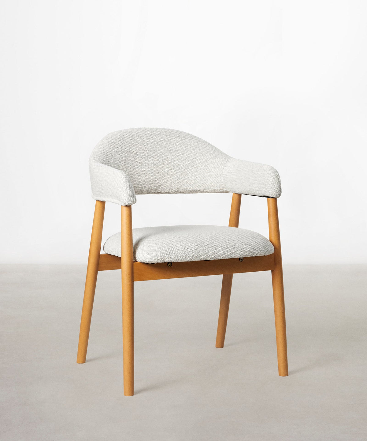 Chaise de salle à manger en métal rembourrée Tesa