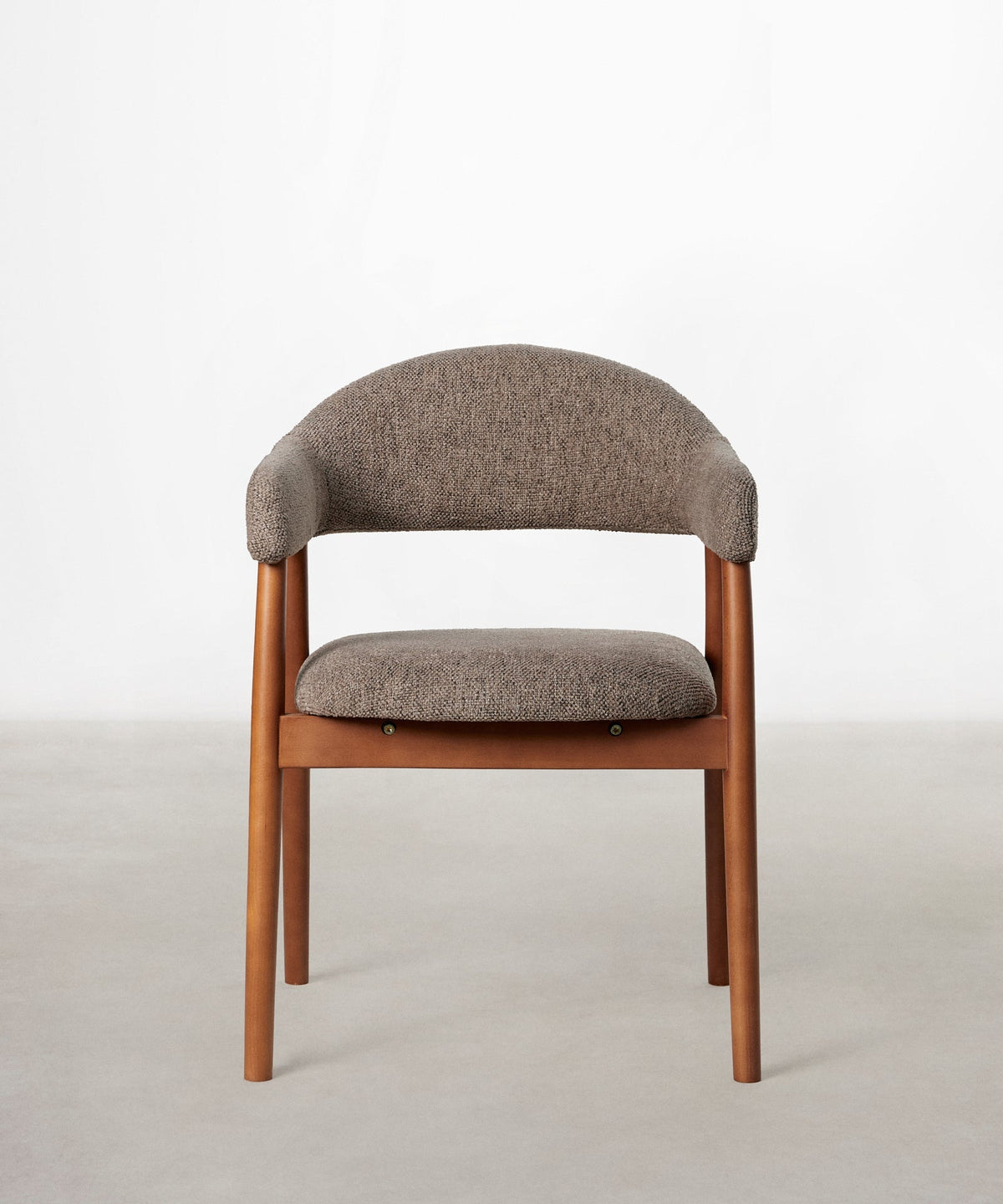Chaise de salle à manger en métal rembourrée Tesa