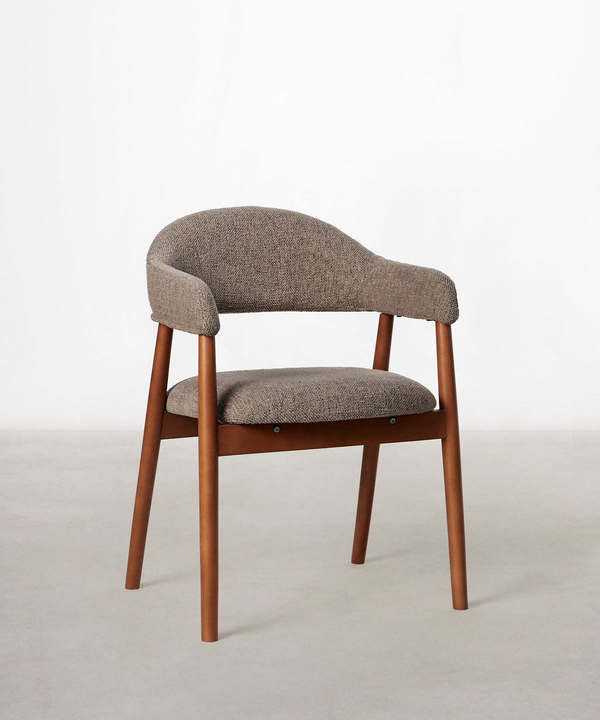 Chaise de salle à manger en métal rembourrée Tesa