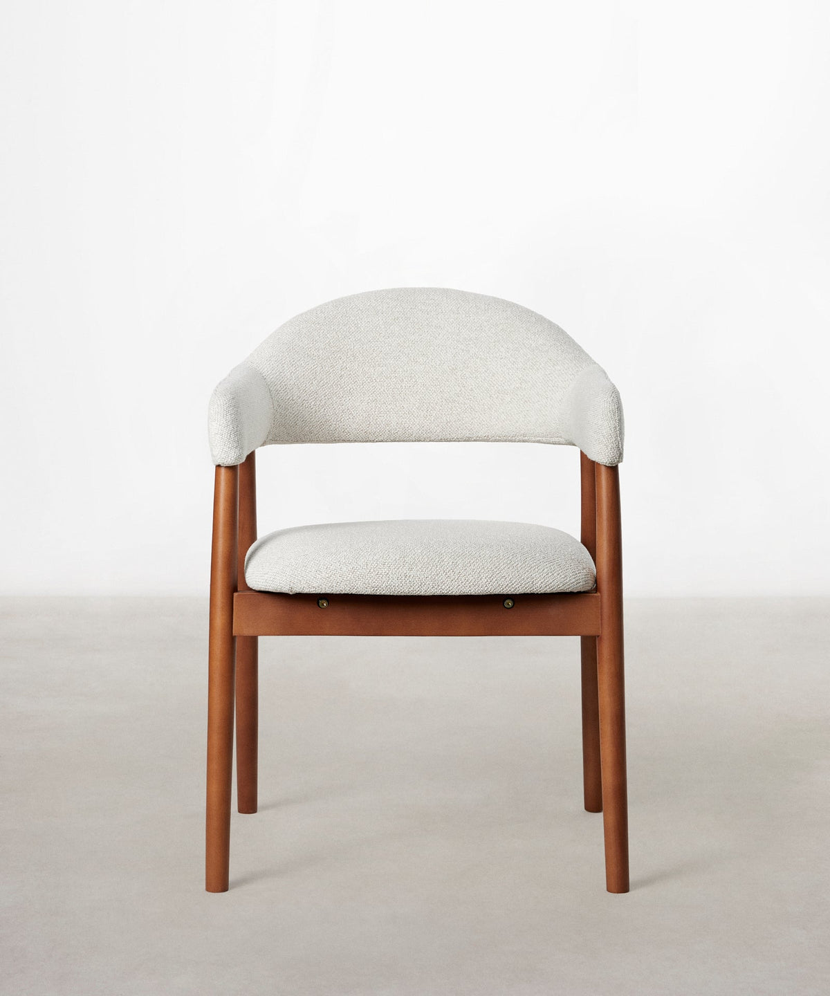 Chaise de salle à manger en métal rembourrée Tesa