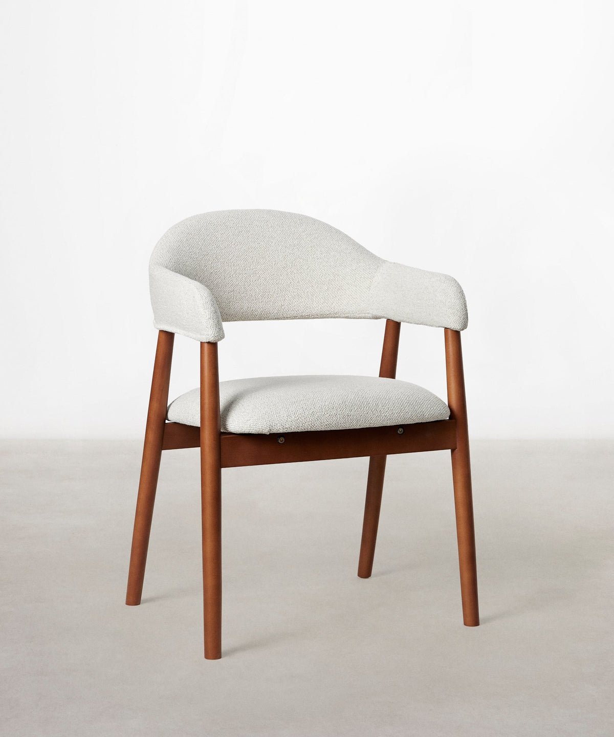 Chaise de salle à manger en métal rembourrée Tesa