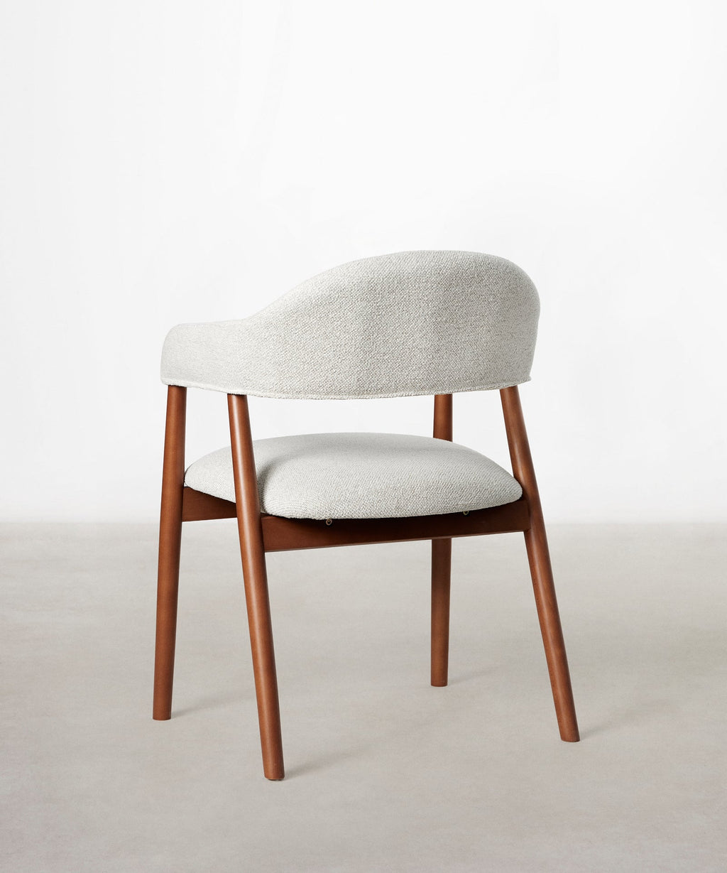Chaise de salle à manger en métal rembourrée Tesa