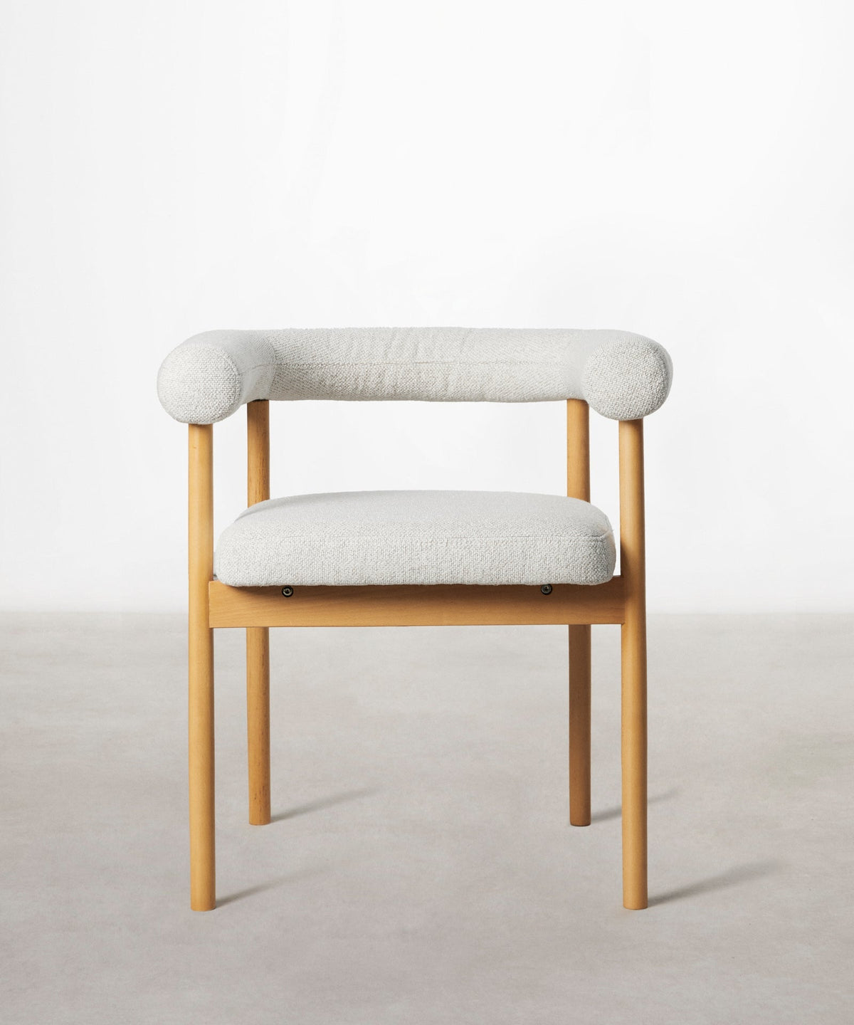 Chaise de salle à manger en bois et rembourrée Sparks