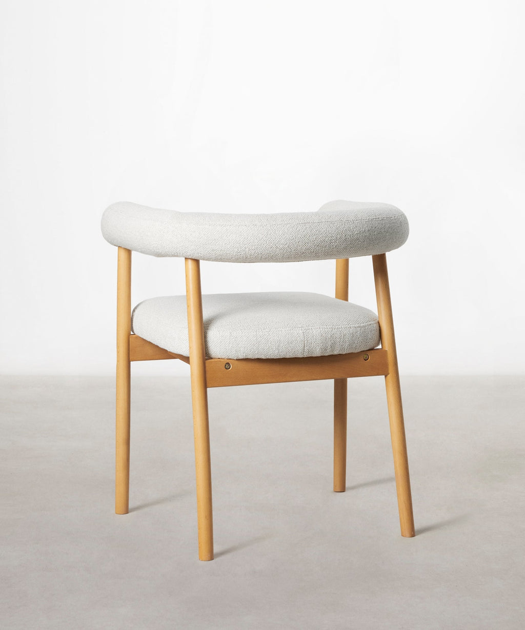 Chaise de salle à manger en bois et rembourrée Sparks