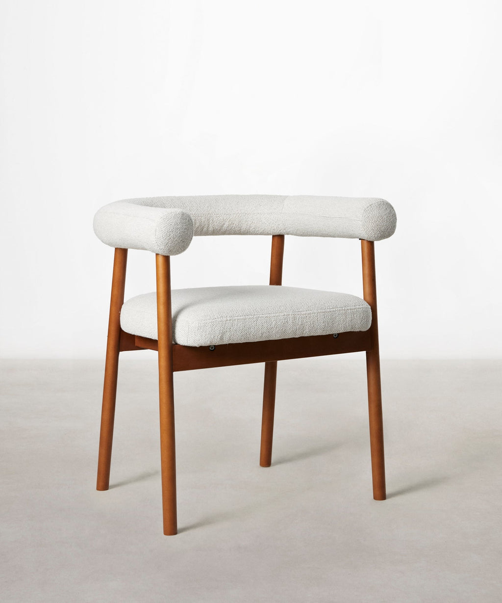 Chaise de salle à manger en bois et rembourrée Sparks