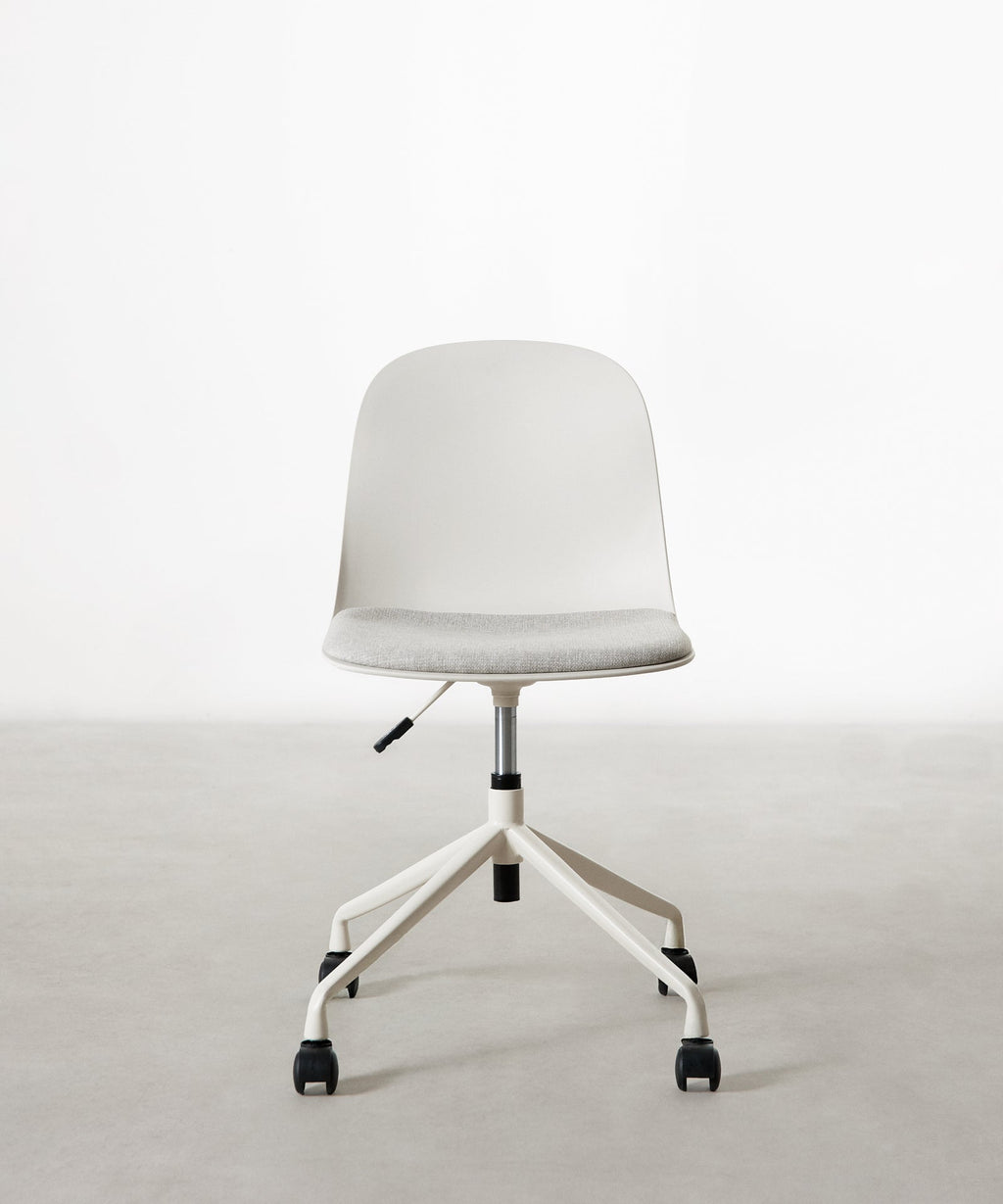 Chaise de Bureau en Polypropylène avec Assise en Tissu Annie