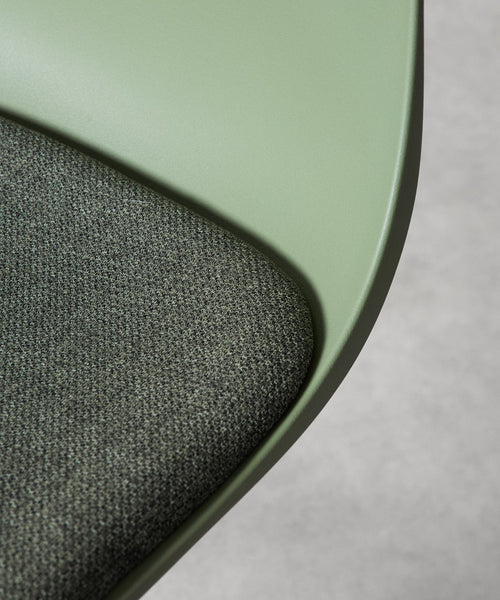 Chaise de Bureau en Polypropylène avec Assise en Tissu Annie