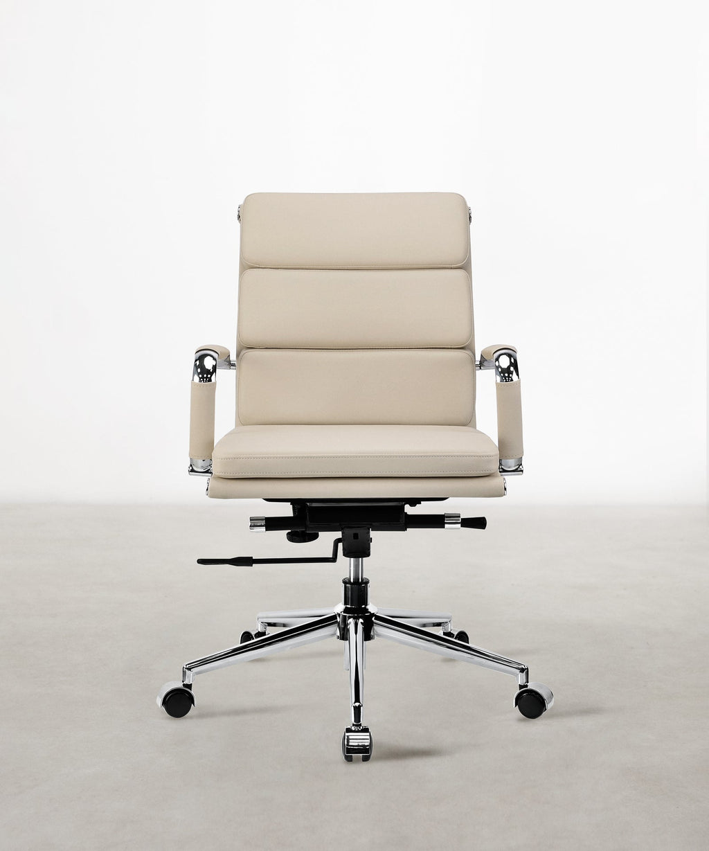 Chaise de bureau en similicuir Low Back Adalia - Color Edition
