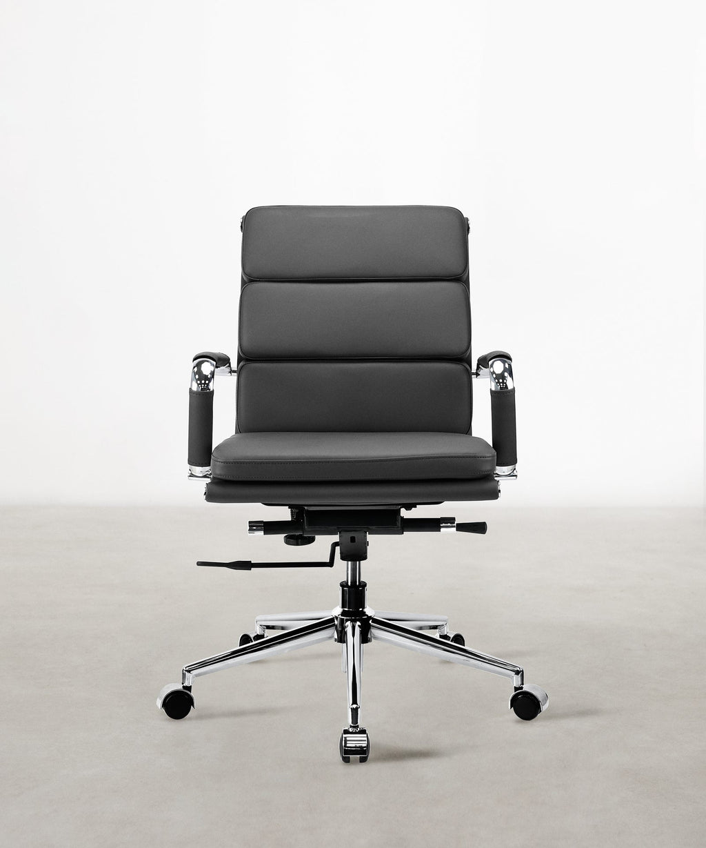 Chaise de bureau en similicuir Low Back Adalia - Color Edition