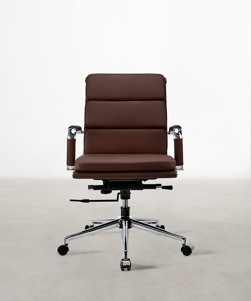 Chaise de bureau en similicuir Low Back Adalia - Color Edition