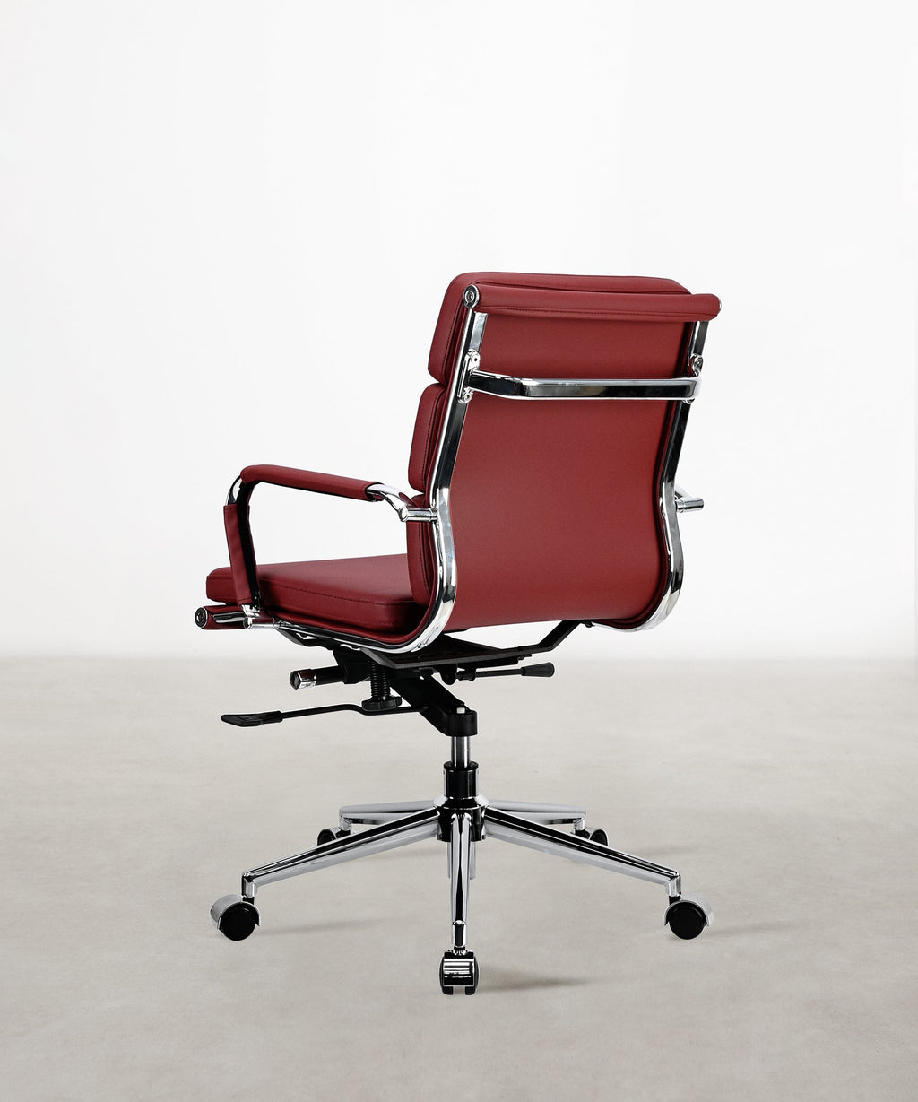 Chaise de bureau en similicuir Low Back Adalia - Color Edition