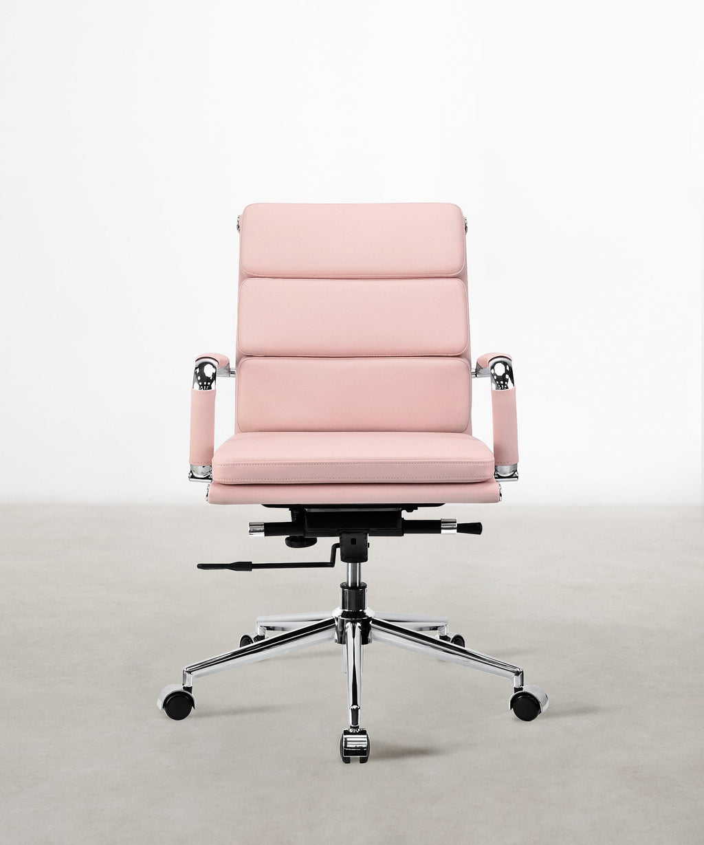 Chaise de bureau en similicuir Low Back Adalia - Color Edition