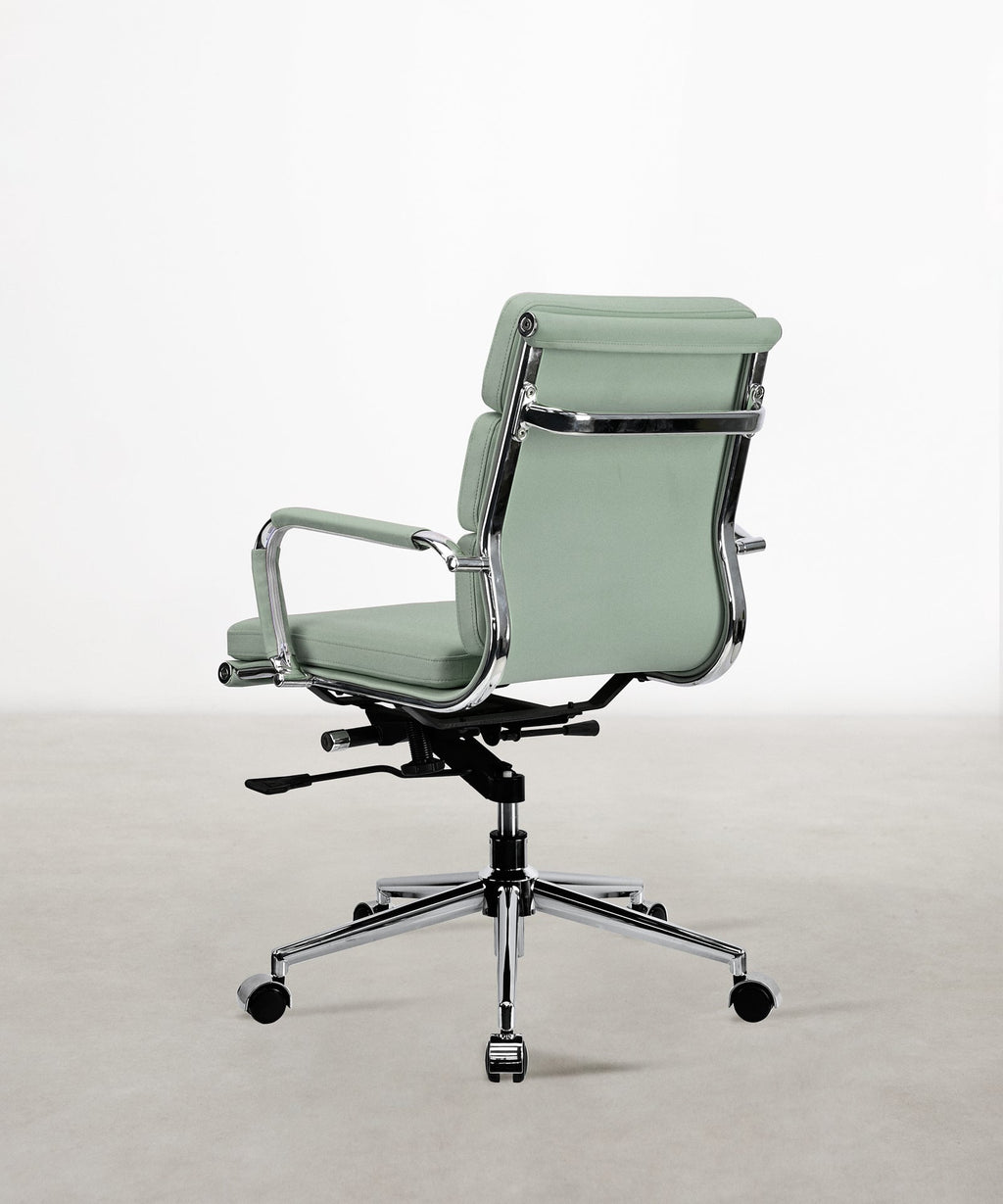 Chaise de bureau en similicuir Low Back Adalia - Color Edition