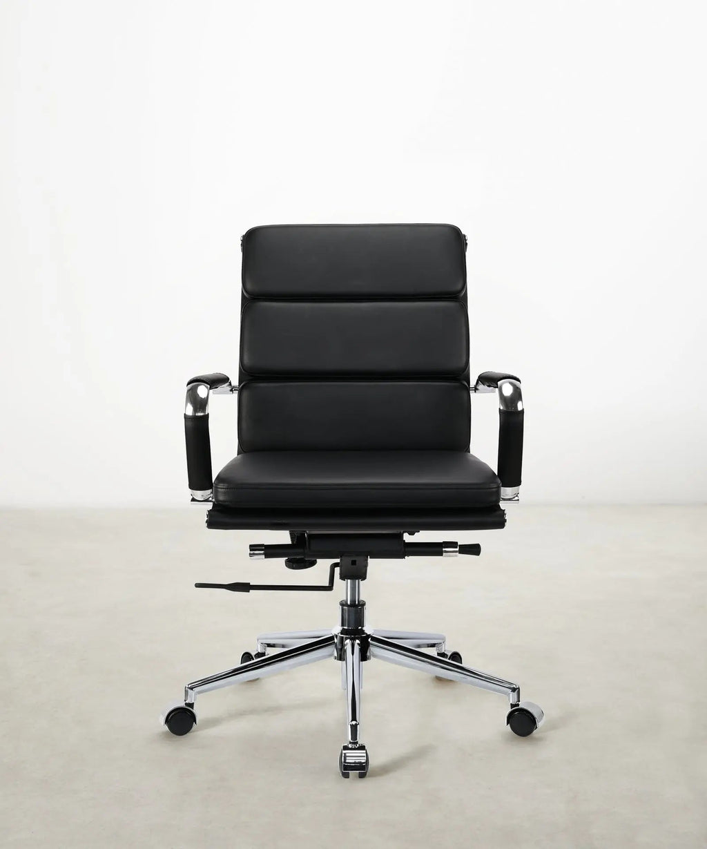 Chaise de bureau en similicuir Low Back Adalia