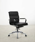 Chaise de bureau en similicuir Low Back Adalia