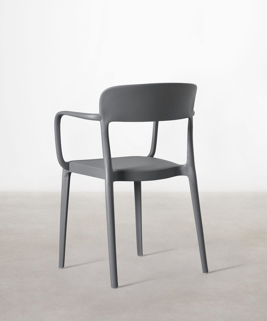 Chaise en polypropylène avec accoudoirs Saria