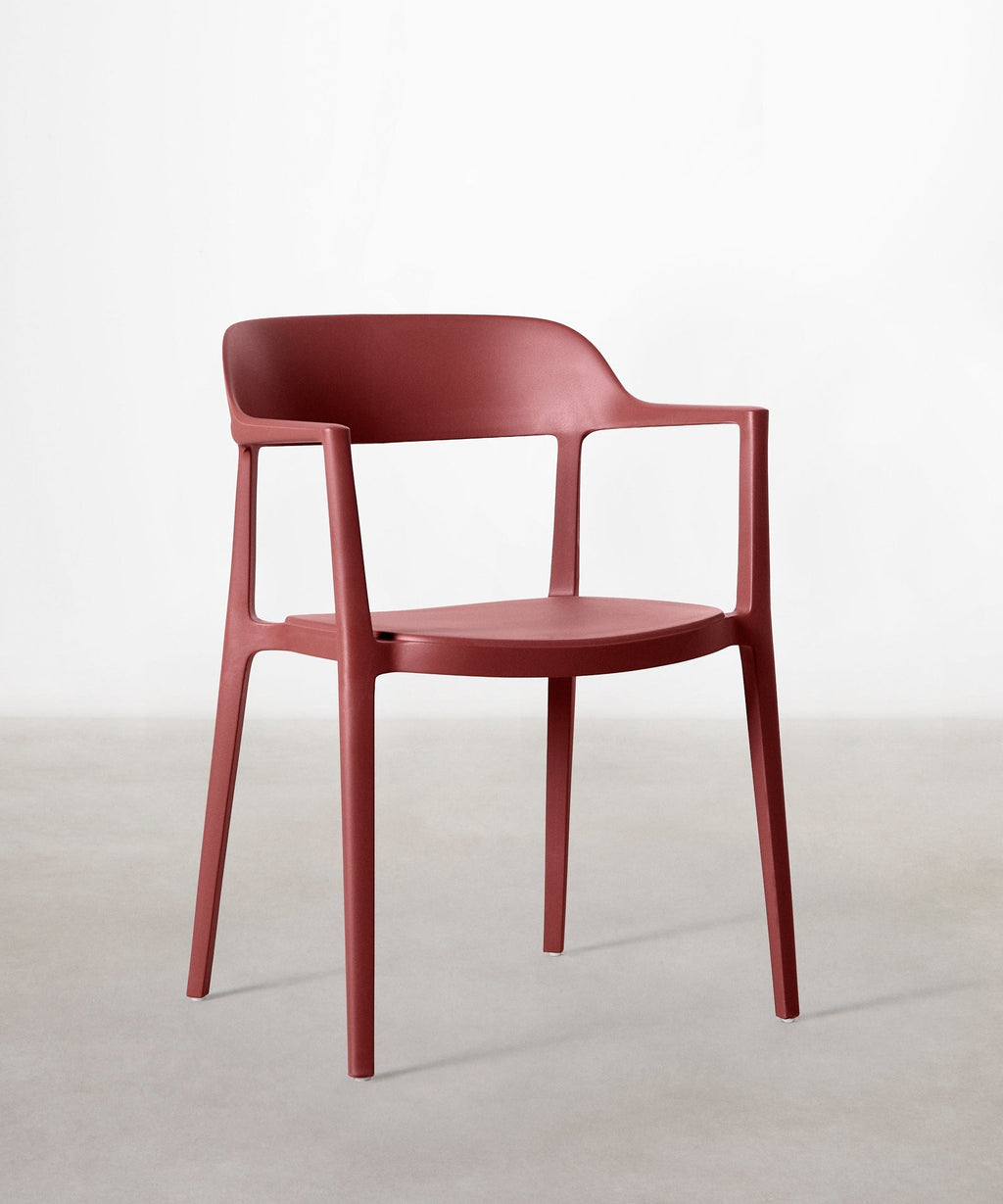 Chaise en polypropylène avec accoudoirs Naomi