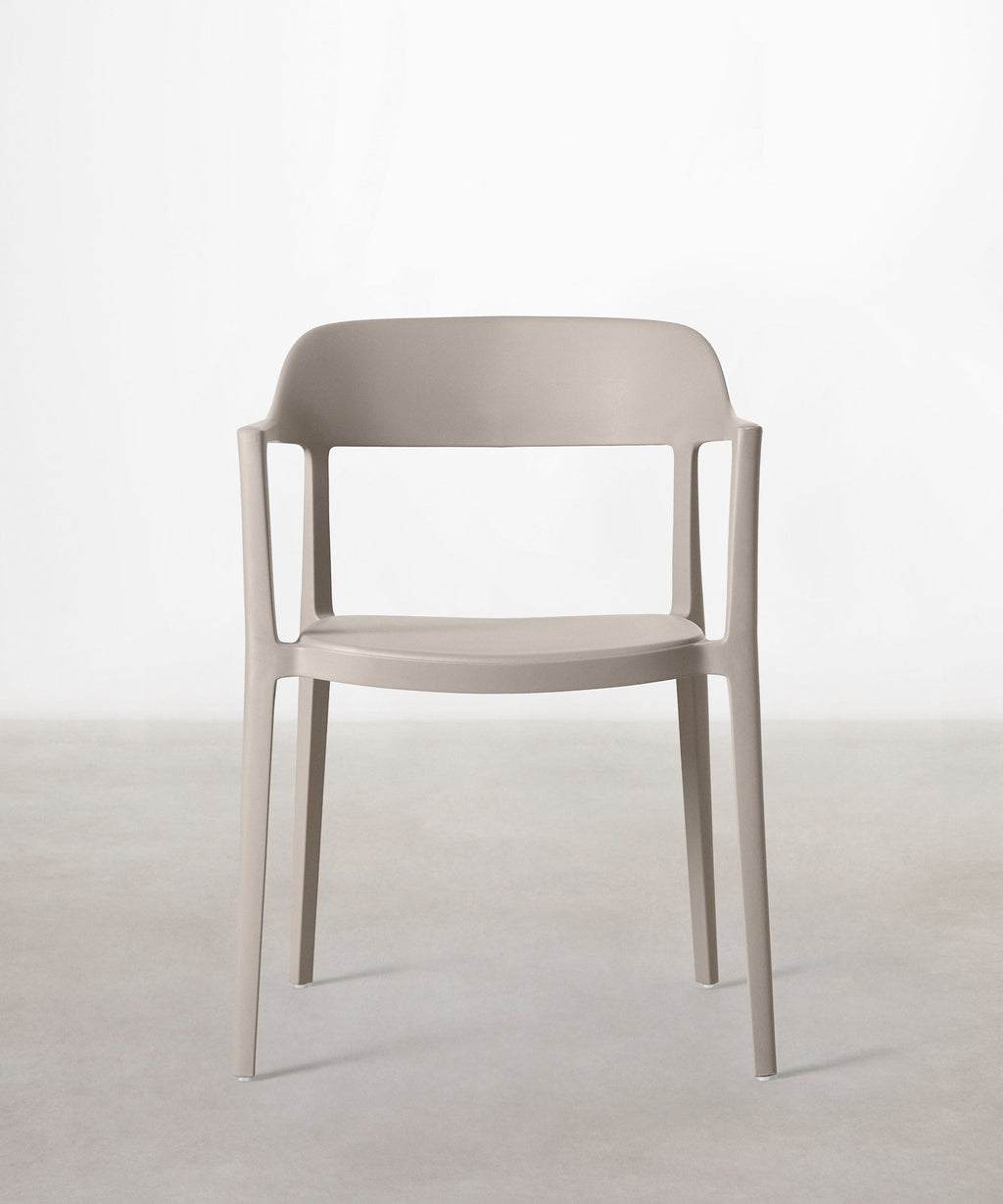 Chaise en polypropylène avec accoudoirs Naomi