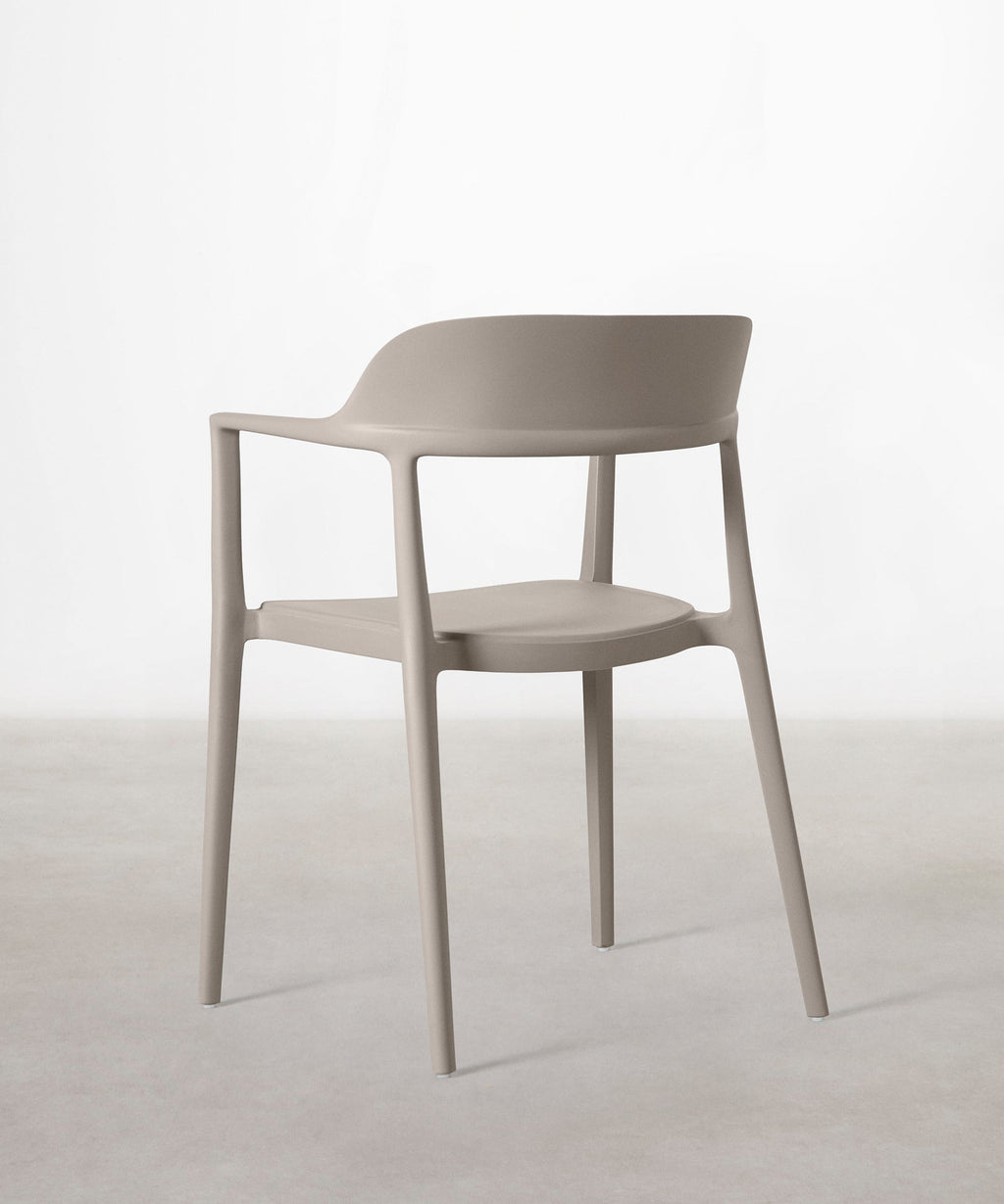 Chaise en polypropylène avec accoudoirs Naomi