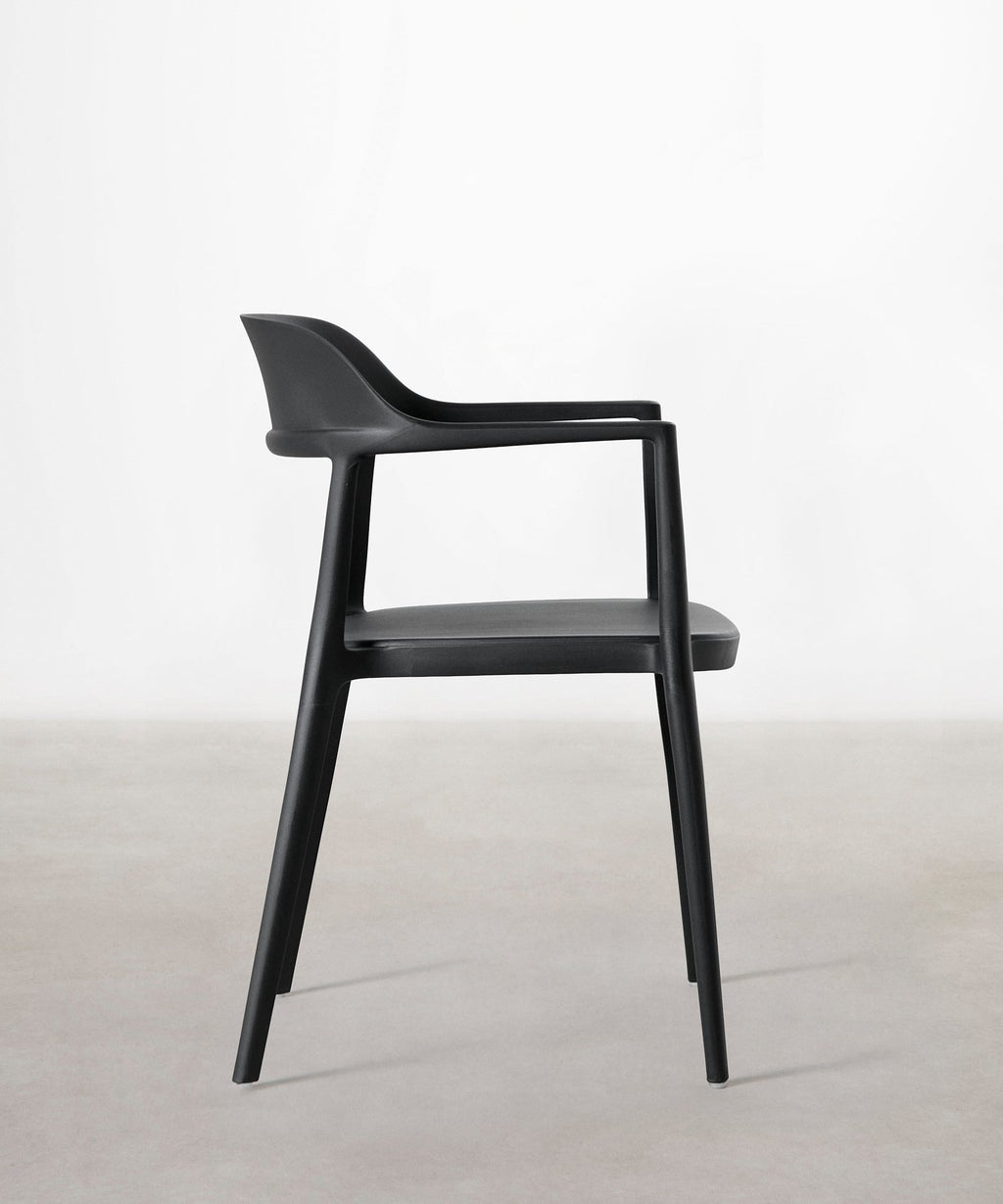 Chaise en polypropylène avec accoudoirs Naomi