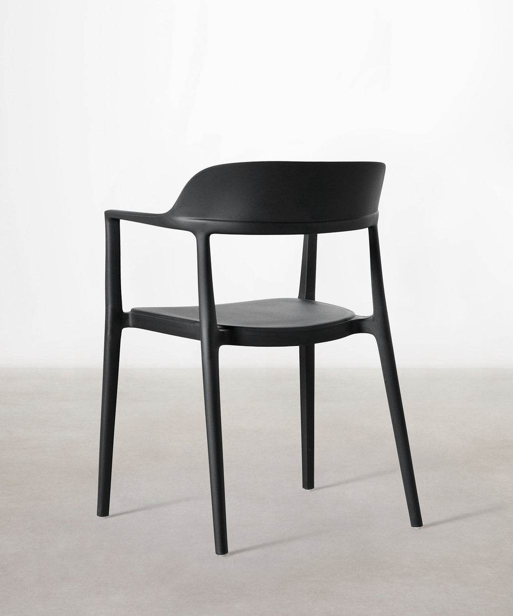 Chaise en polypropylène avec accoudoirs Naomi