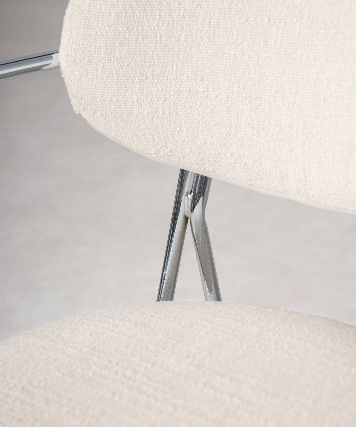 Chaise de Salle à Manger en Tissu et Métal avec Accoudoirs Moritz Arms