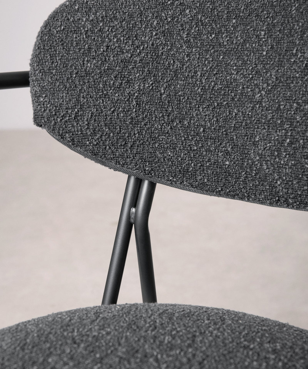 Chaise de Salle à Manger en Tissu et Métal avec Accoudoirs Moritz Arms