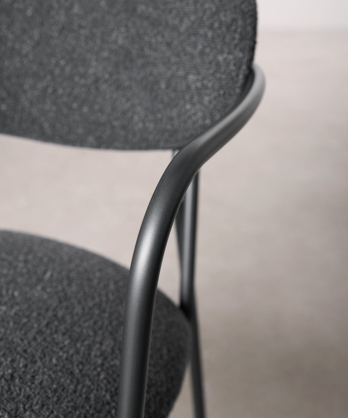 Chaise de Salle à Manger en Tissu et Métal avec Accoudoirs Moritz Arms
