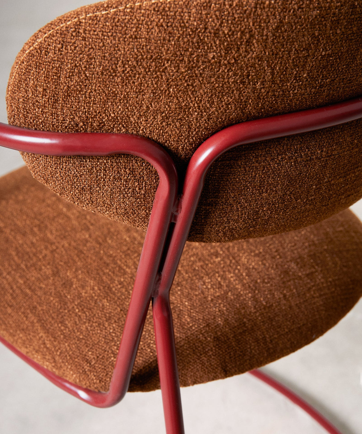 Chaise de Salle à Manger en Tissu et Métal avec Accoudoirs Moritz Arms