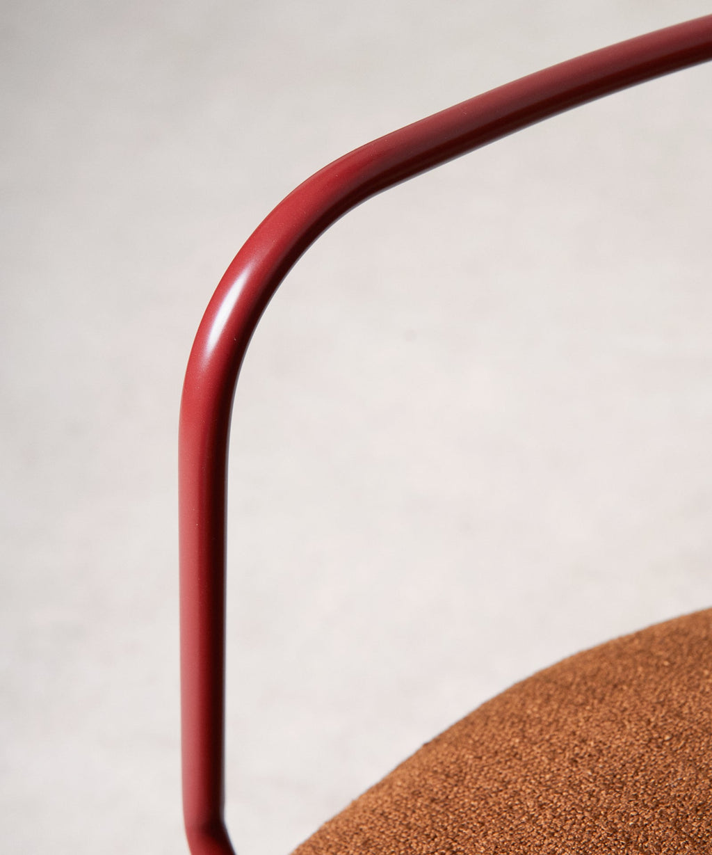 Chaise de Salle à Manger en Tissu et Métal avec Accoudoirs Moritz Arms