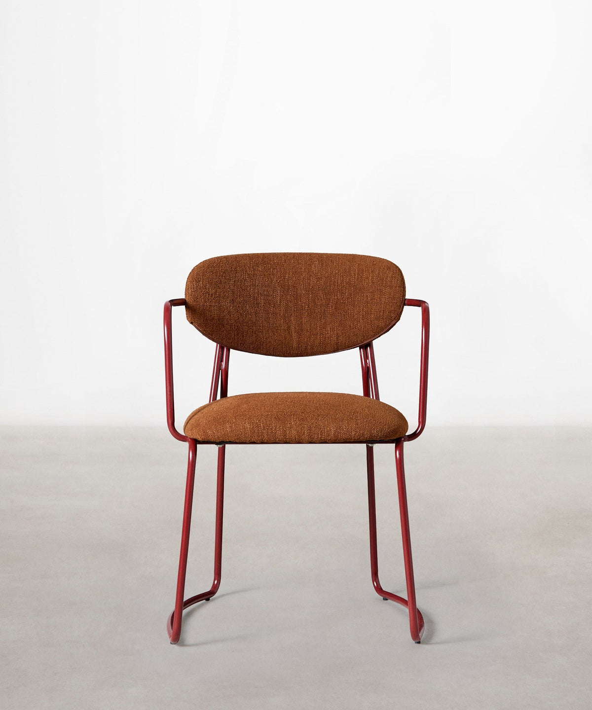 Chaise de Salle à Manger en Tissu et Métal avec Accoudoirs Moritz Arms