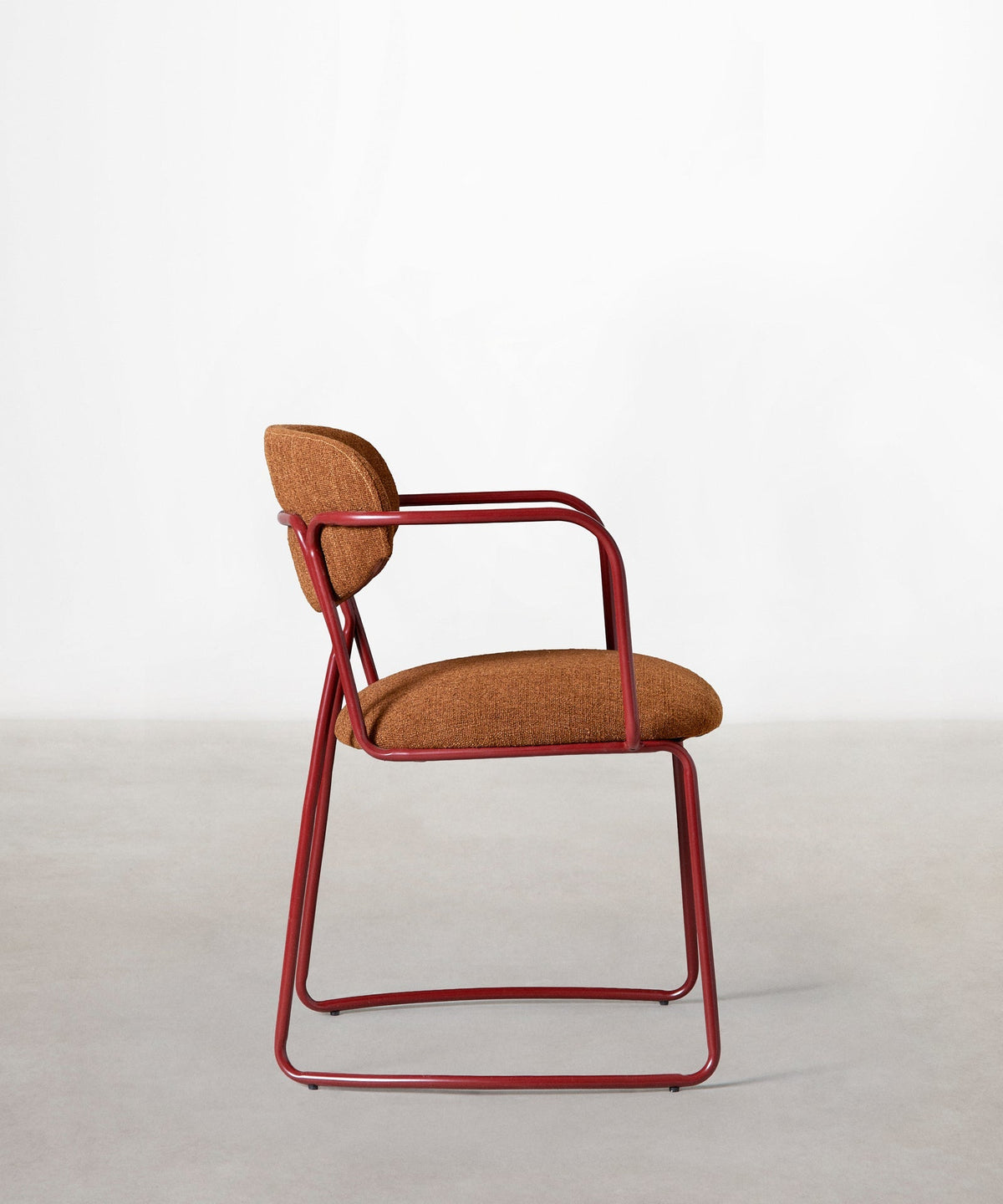 Chaise de Salle à Manger en Tissu et Métal avec Accoudoirs Moritz Arms