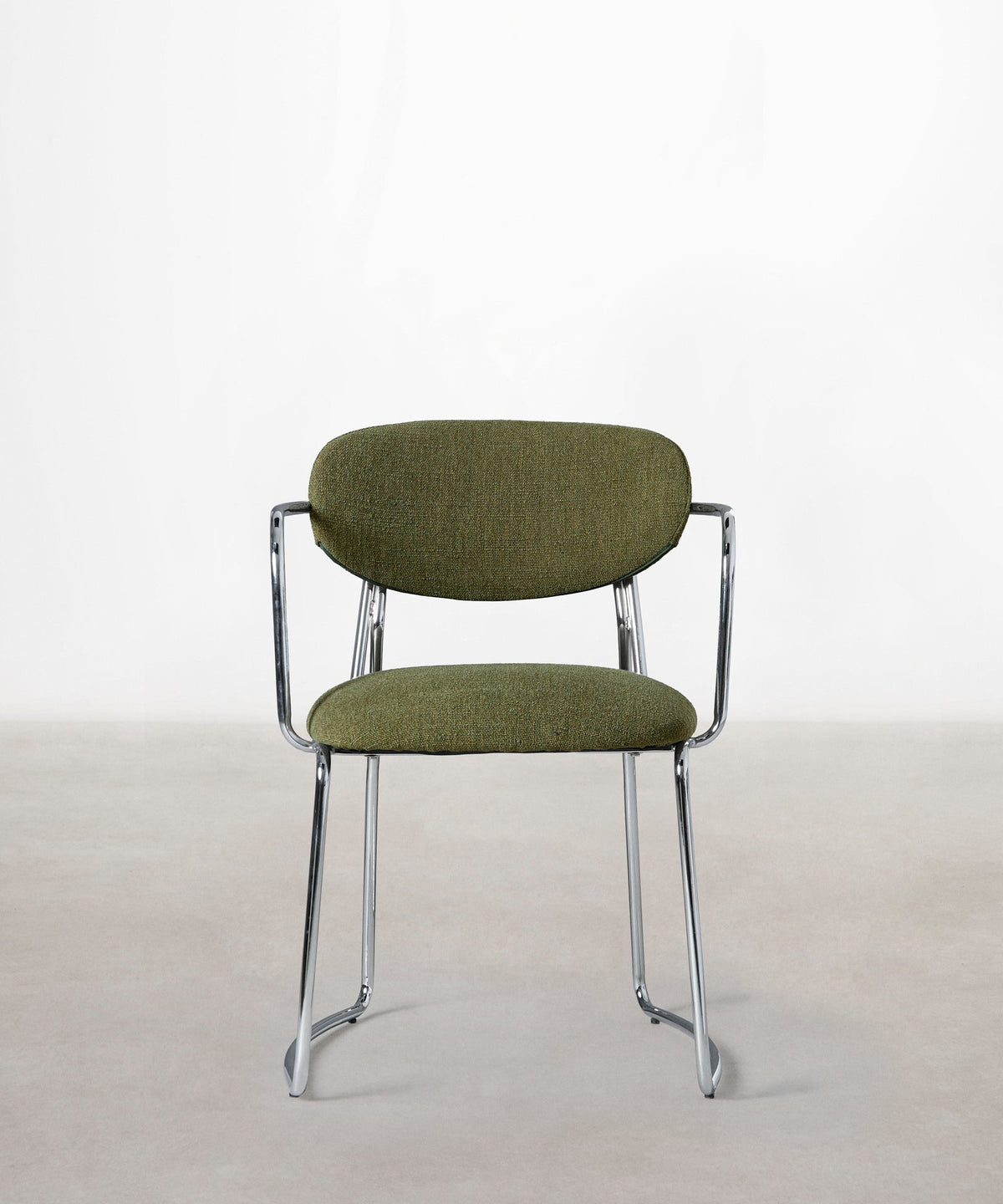 Chaise de Salle à Manger en Tissu et Métal avec Accoudoirs Moritz Arms