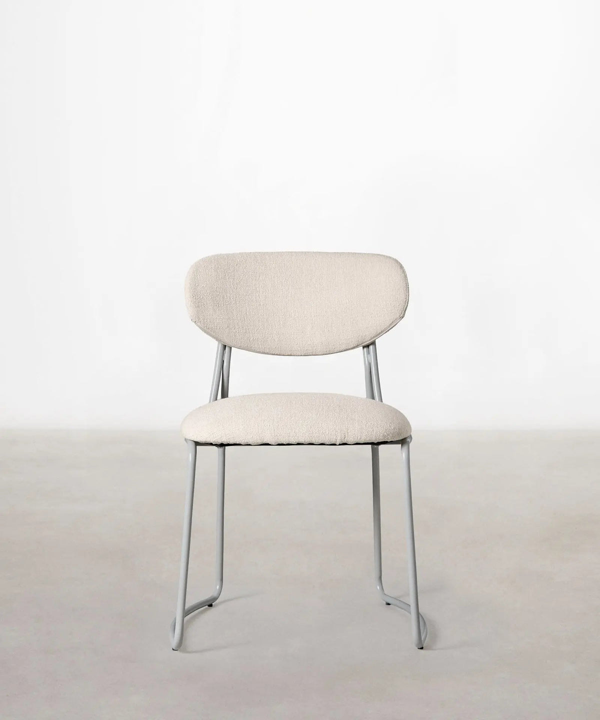 Chaise de Salle à Manger en Tissu et Métal Moritz