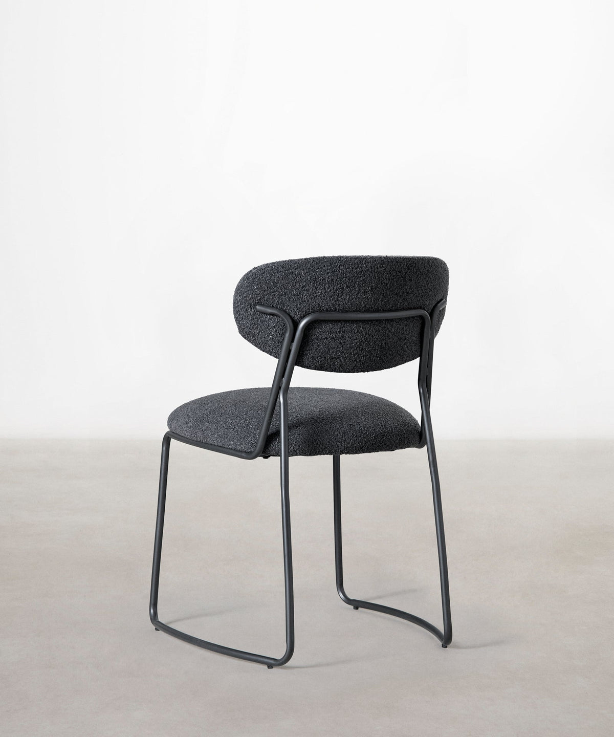 Chaise de Salle à Manger en Tissu et Métal Moritz